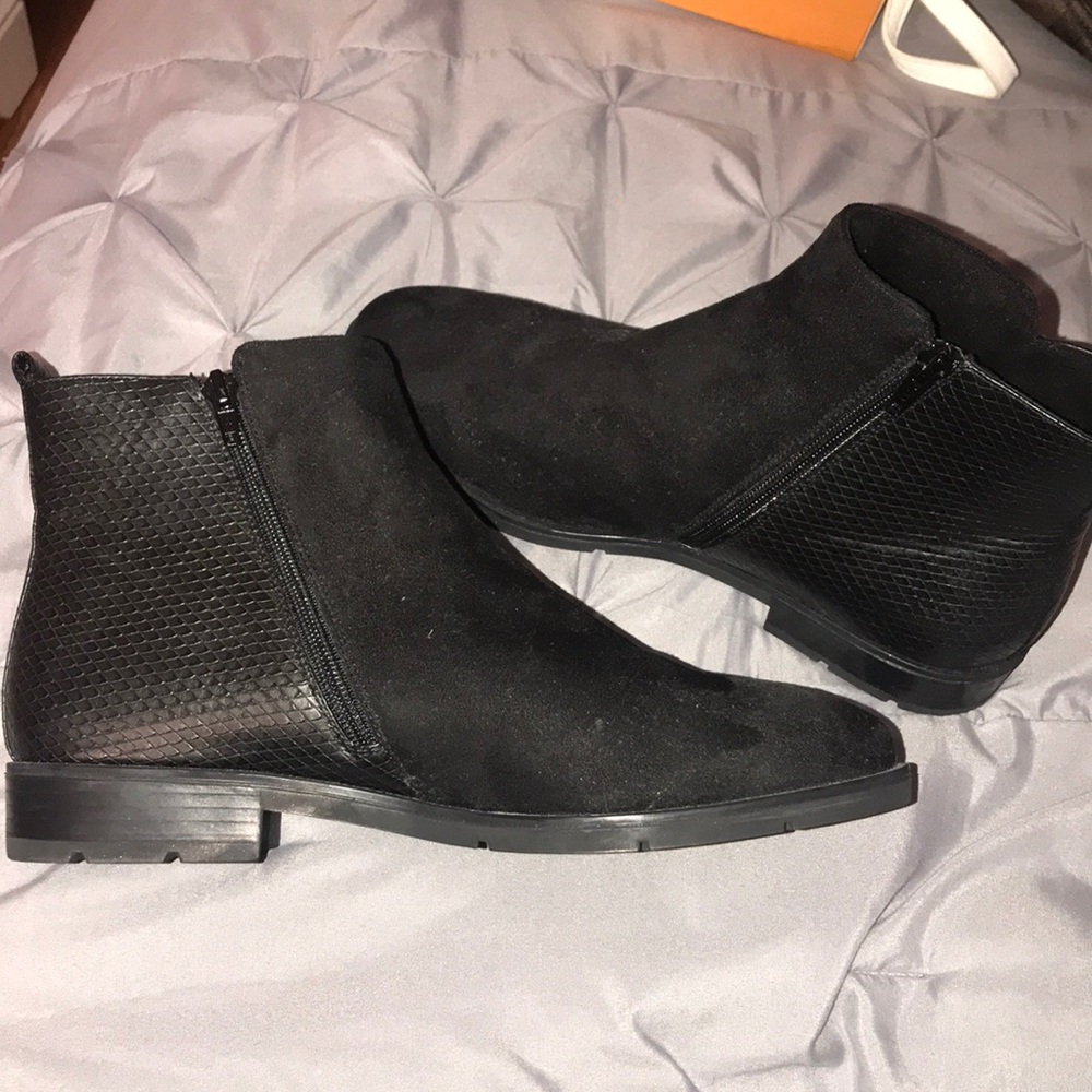 European Black Bootie Boots